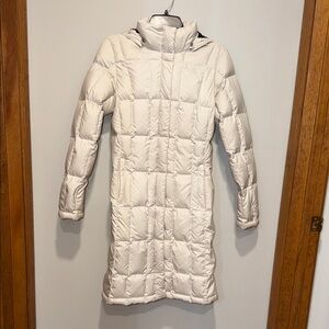 The North Face Women's Ivory (cream) , Long Puffer Jacket